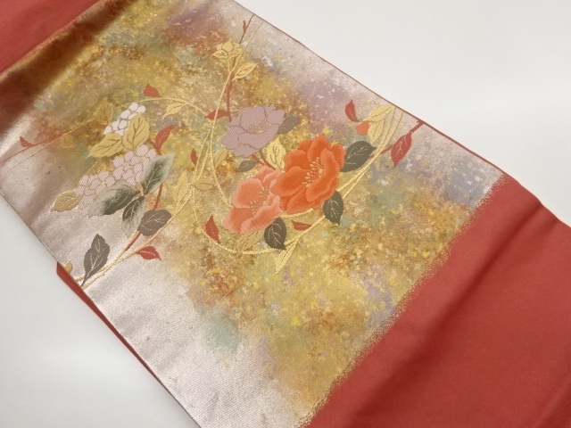 JAPANESE NAGOYA OBI / WOVEN FLOWER